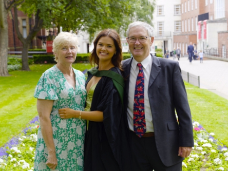 Family group in the gardens.